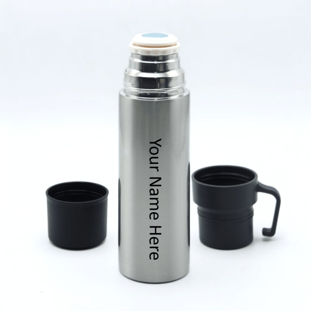 Personalized Flask With Cup, 600 ml - Gift Suvidha