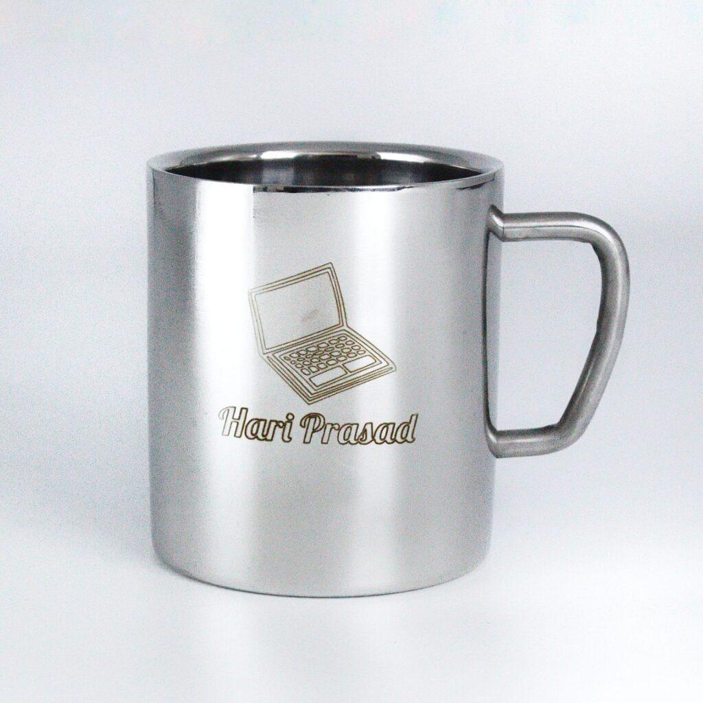 Steel Coffee Mug : Personalized - Gift Suvidha